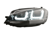 Load image into Gallery viewer, Volkswagen Golf Mk7 Black LED Headlights - R Style Chrome (12-17)