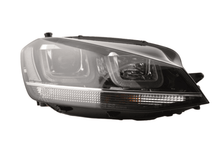 Load image into Gallery viewer, Volkswagen Golf Mk7 Black LED Headlights - R Style Chrome (12-17)