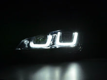 Load image into Gallery viewer, Volkswagen Golf Mk7 Black LED Headlights - R Style Chrome (12-17)