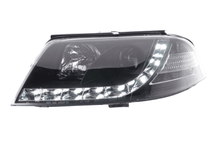 Load image into Gallery viewer, Volkswagen Passat (B5 / 3BG) Black LED Headlights with Daytime Running Lights (2000 - 2005)