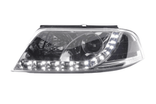 Load image into Gallery viewer, Volkswagen Passat (B5 / 3BG) Chrome LED Headlights with Daytime Running Lights (2000 - 2005)