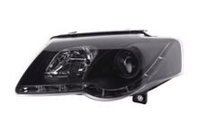 Load image into Gallery viewer, Volkswagen Passat (B6 / 3C) Black LED Headlights with Daytime Running Lights (2005 - 2010)