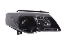 Load image into Gallery viewer, Volkswagen Passat (B6 / 3C) Black LED Headlights with Daytime Running Lights (2005 - 2010)