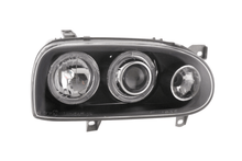 Load image into Gallery viewer, VW Golf 3 type 1HXO, 1 EXO Black Angel Eye Headlights (1991-1997)