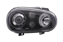Load image into Gallery viewer, VW Golf 4 (1J) OE+ Black Angel Eyes Headlights- (1998-2003)