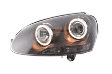 Load image into Gallery viewer, VW Golf 5 Black Angel Eye Headlights with DRL (2003-2008)