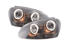 Load image into Gallery viewer, VW Golf 5 Black Angel Eye Headlights with DRL (2003-2008)