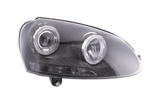 Load image into Gallery viewer, VW Golf 5 Black Angel Eye Headlights with DRL (2003-2008)