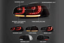 Load image into Gallery viewer, VW Golf 6th Gen Mk6 Hatchback LED Tail Lights (2008 - 2014)