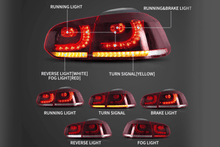Load image into Gallery viewer, VW Golf 6th Gen Mk6 Hatchback LED Tail Lights (2008 - 2014)