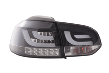 Load image into Gallery viewer, VW Golf Mk6 GTI LED Bar Black Tail Lights V1 LED Indicators (2008-2014)