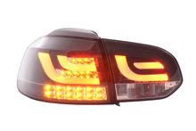 Load image into Gallery viewer, VW Golf Mk6 GTI LED Bar Black Tail Lights V1 LED Indicators (2008-2014)