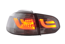 Load image into Gallery viewer, VW Golf Mk6 GTI LED Bar Clear/Smoked Tail Lights V1 (2008-2014)