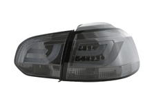 Load image into Gallery viewer, VW Golf Mk6 GTI LED Bar Clear/Smoked Tail Lights V1 (2008-2014)