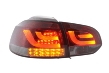 Load image into Gallery viewer, VW Golf Mk6 GTI LED Bar Red/Smoked Tail Lights V1 LED Indicators (2008-2014)