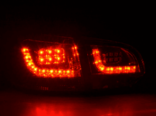 Load image into Gallery viewer, VW Golf Mk6 GTI LED Clear Smoked Tail Lights V2 (2008-2014)