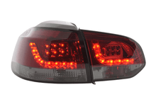 Load image into Gallery viewer, VW Golf Mk6 GTI LED Red Smoked Tail Lights V2 (2008-2014)