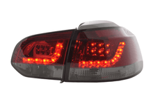 Load image into Gallery viewer, VW Golf Mk6 GTI LED Red Smoked Tail Lights V2 (2008-2014)