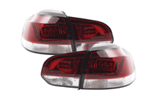 Load image into Gallery viewer, VW Golf Mk6 GTI LED Red Tail Lights V2 (2008-2014)