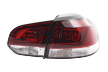Load image into Gallery viewer, VW Golf Mk6 GTI LED Red Tail Lights V2 (2008-2014)