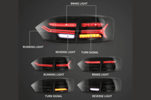 Load image into Gallery viewer, VW Jetta/Sagitar 6th Gen (A6) LED Tail Lights 2011-2014