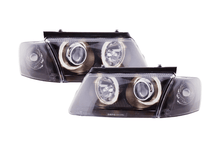 Load image into Gallery viewer, VW Passat B5 3B Black Angel Eyes Headlights (1997-2000)