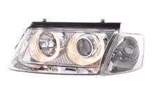 Load image into Gallery viewer, VW Passat B5 Chrome Angel Eye Headlights (1997-2000)