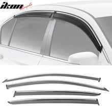Load image into Gallery viewer, 2013-2017 Honda Accord 4-Door Sedan Tape On Window Visors Rain Guard