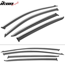 Load image into Gallery viewer, 2013-2017 Honda Accord 4-Door Sedan Tape On Window Visors Rain Guard