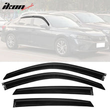 Load image into Gallery viewer, 2022-2023 Honda Civic Sedan 4-Door Acrylic 4PC Tape On Window Visors