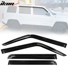 Load image into Gallery viewer, 2007-2018 Jeep Patriot Tape on Visor Window Rain Guard Acrylic 4PC