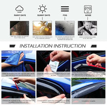 Load image into Gallery viewer, 2007-2012 Hyundai Santa Fe Slim Style Smoke Visor Window Guard Acrylic