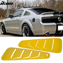 Load image into Gallery viewer, 2005-2009 Ford Mustang V6 Side Quarter Window Louvers Windshield Cover