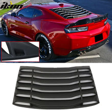 Load image into Gallery viewer, 2016-2024 Chevy Camaro IKON Rear Window Louvers Cover Sun Shade ABS