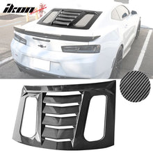 Load image into Gallery viewer, 2016-2024 Chevy Camaro Carbon Fiber Print Rear Window Louver ABS