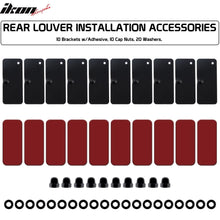 Load image into Gallery viewer, 2016-2021 Honda Civic Sedan Black Rear Window Louvers ABS