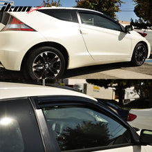 Load image into Gallery viewer, 2011-2016 Honda CR-Z Acrylic 4PC Window Visors Tape On Rain Guard