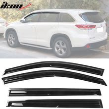 Load image into Gallery viewer, 2014-2019 Toyota Highlander Acrylic 4PC Window Visors Tape On Guard