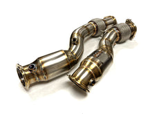 Load image into Gallery viewer, Sports Series High Flow Catted Downpipes 2020+ X3M/X4M S58 Engine